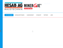 Tablet Screenshot of hesab.ch